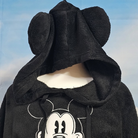 DISNEY | LICENSED MICKEY MOUSE FLEECE PLUSH HOODED OVERSIZED PULLOVER - … - Picture 8 of 12